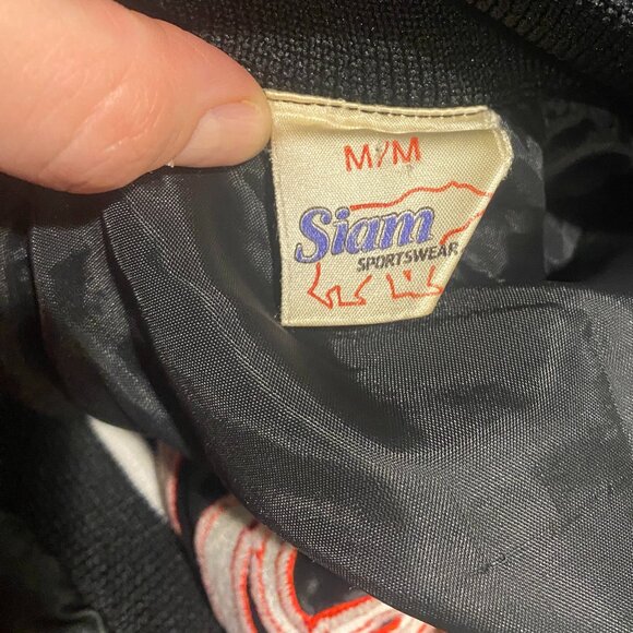 Vintage 1980s COORS LIGHT Beer Embroidered Satin Bomber Jacket! Small to Medium - Picture 14 of 14